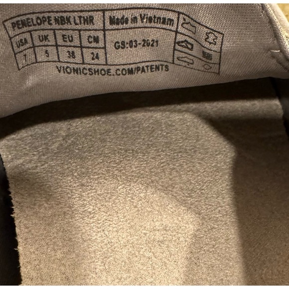 Vionic Penelope Gray Orthotic Comfortable Nubuck Slip-On Leather Sneakers - Picture 9 of 9